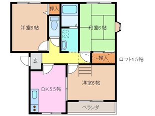 カーサ　ムジカーレC棟の物件間取画像